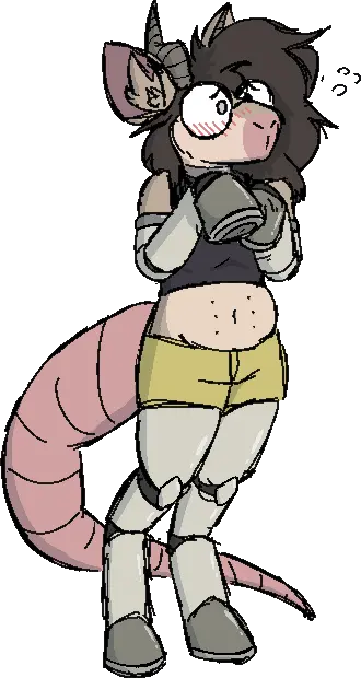 pebble being shy and blushy