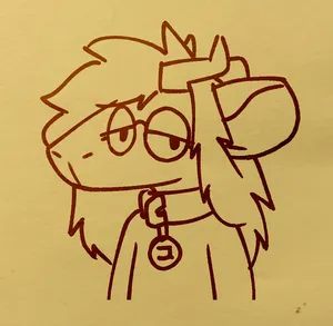 digital doodle of pebble in a loose cartoony style