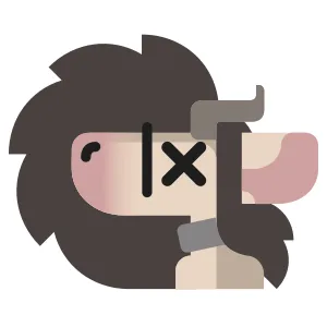 minimalist graphic of pebble's sona in profile with its eye crossed out