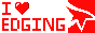 i love edging (mirror's edge logo)